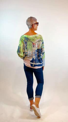 La Strada Viscose Cotton Elastic Jeans, Denim