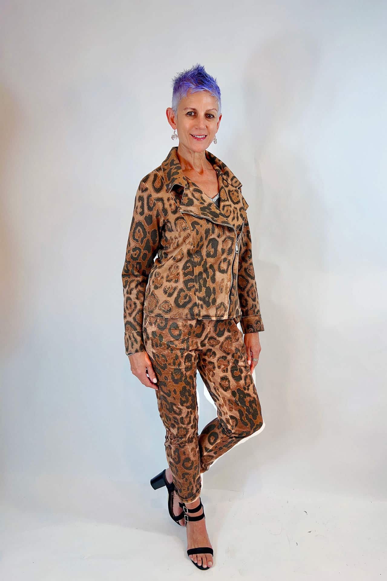 La Strada Cotton Polyester Zipped Jacket