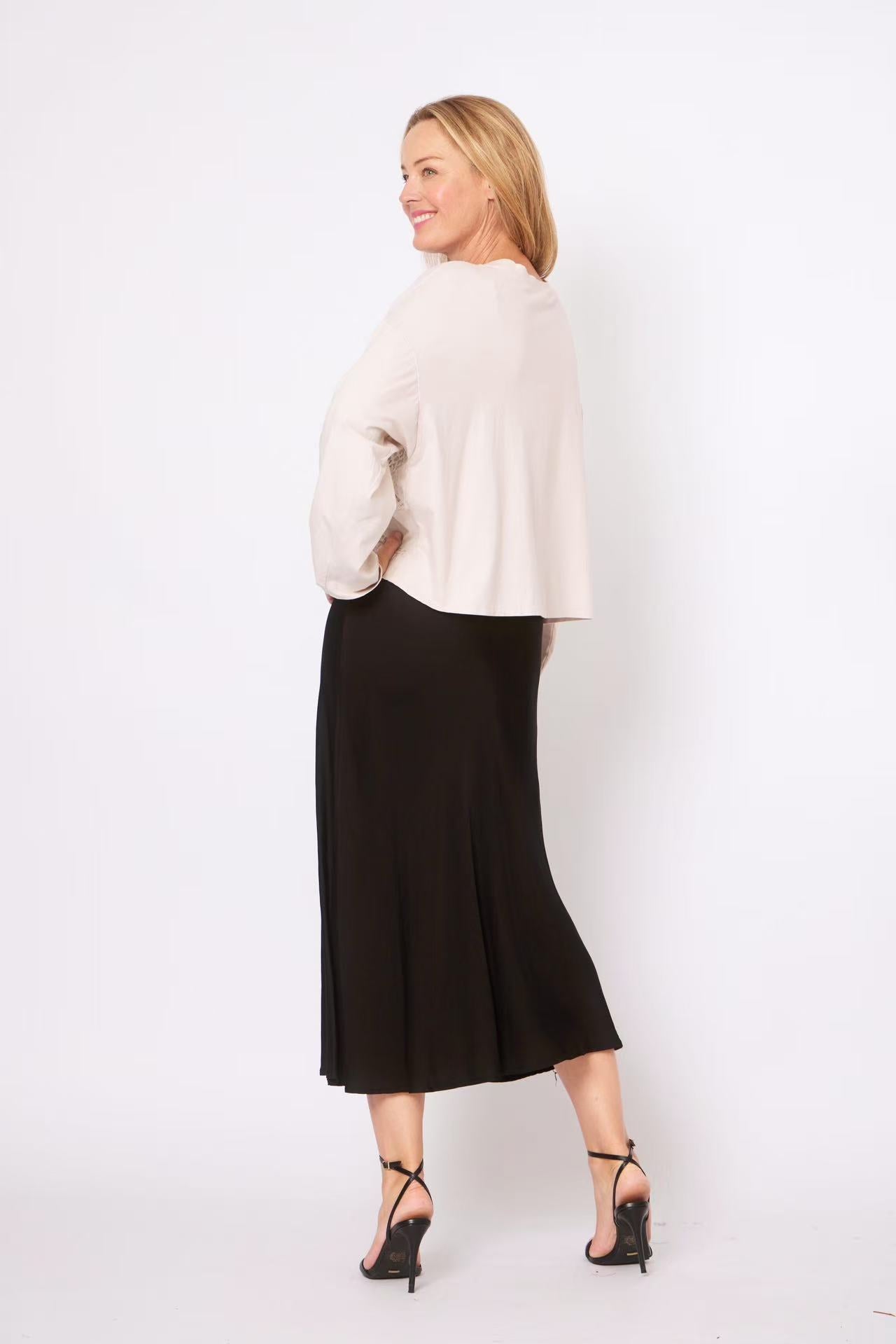 LA STRADA 50%LINEN 50%COTTON X STYLE ANIMAL TRIM TOP