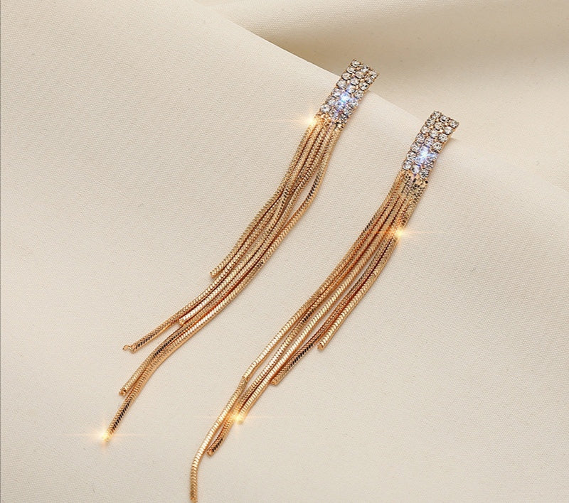 Golden Tassel Earrings