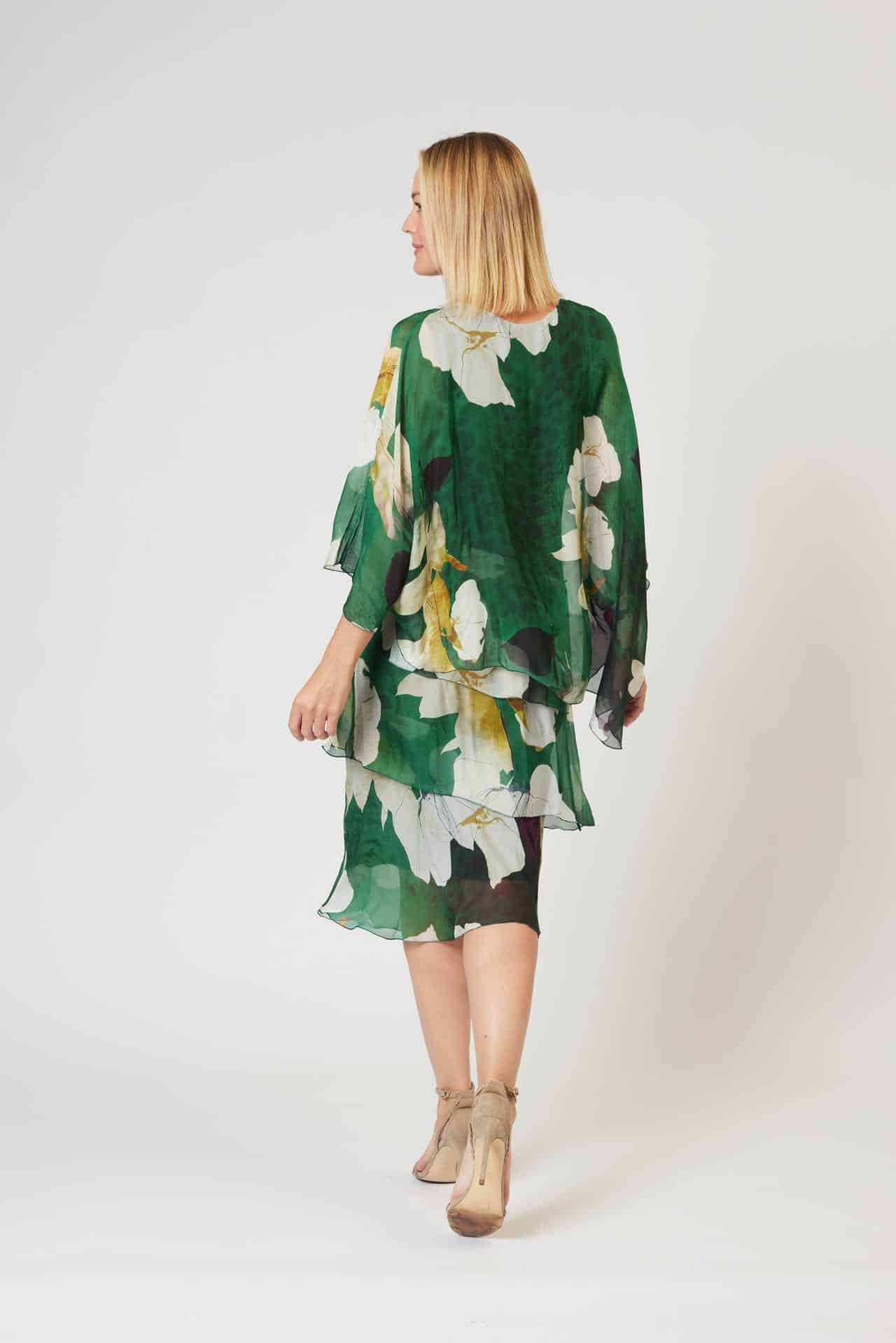 La Strada Silk Viscose Multi Layers Dress
